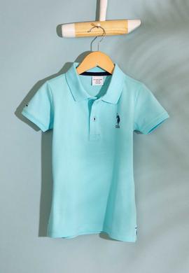 Erkek Çocuk Mavi Polo Yaka Tişört - 50199933199