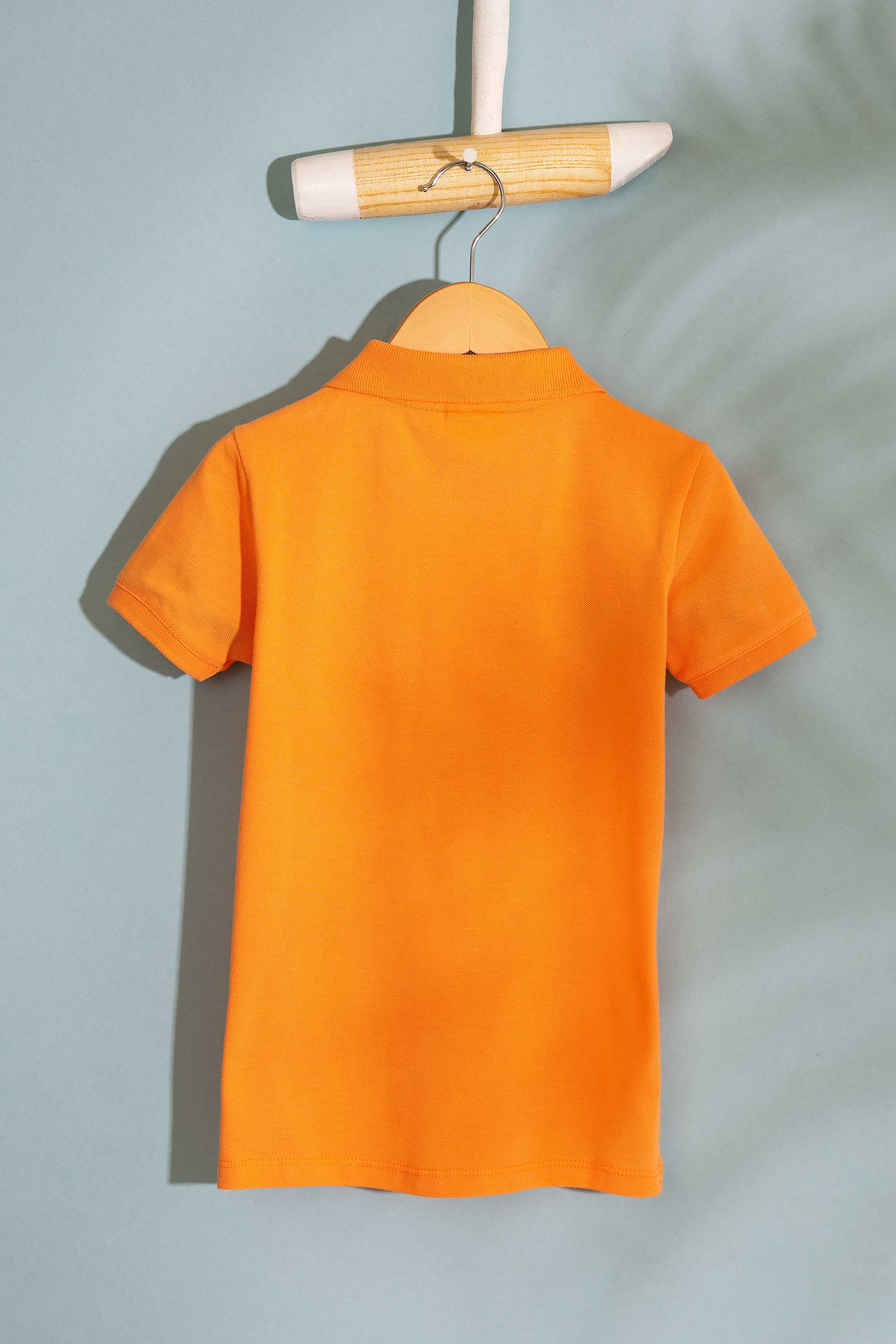 Erkek Çocuk Turuncu Polo Yaka Tişört - Image 2