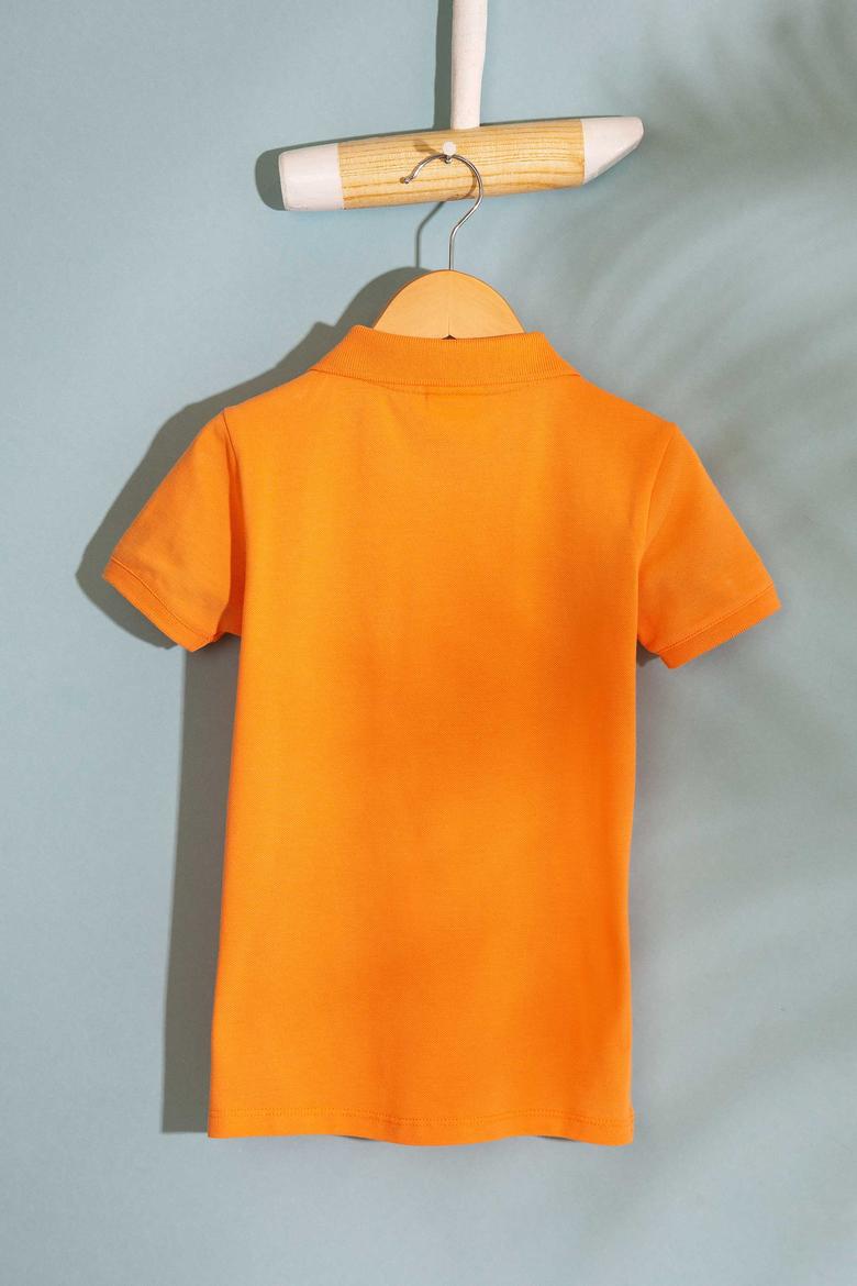 Erkek Çocuk Turuncu Polo Yaka Tişört - 50199933221