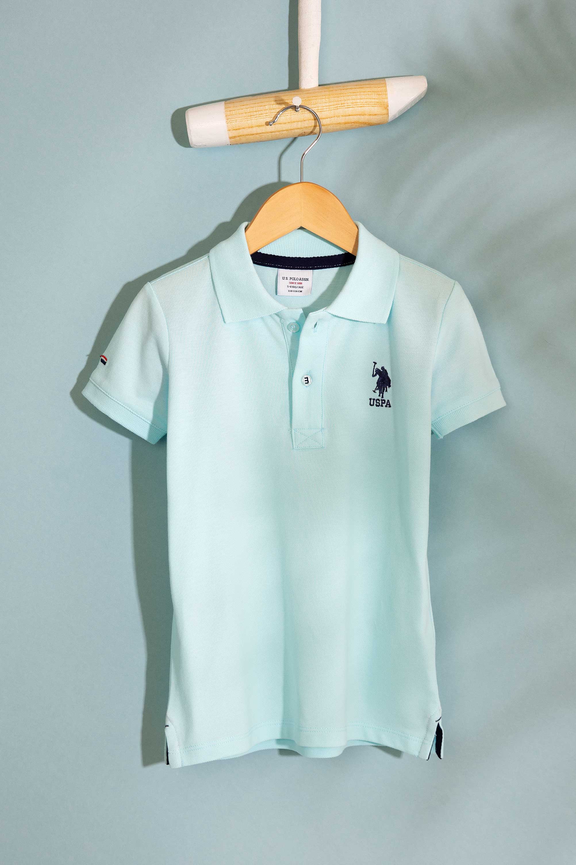 Erkek Çocuk Yeşil Polo Yaka Tişört