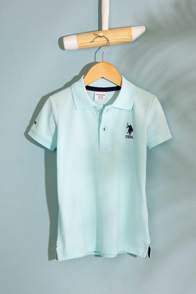 Erkek Çocuk Yeşil Polo Yaka Tişört