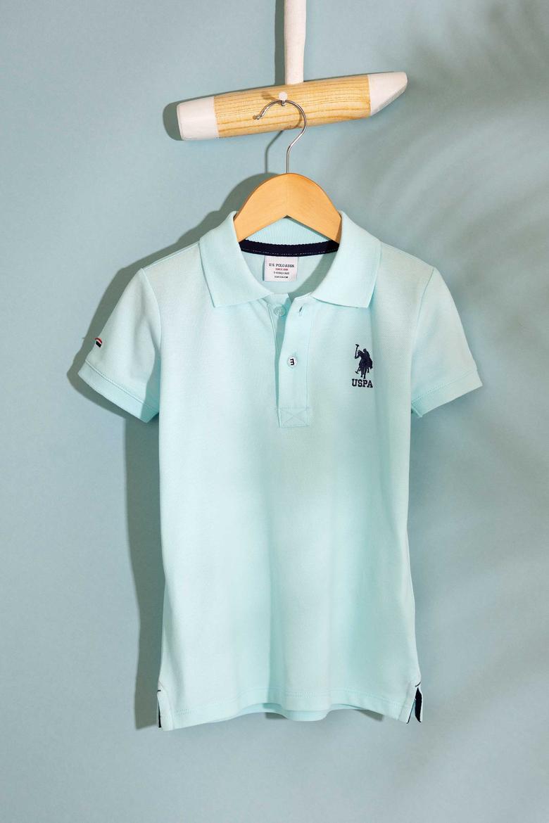 Erkek Çocuk Yeşil Polo Yaka Tişört