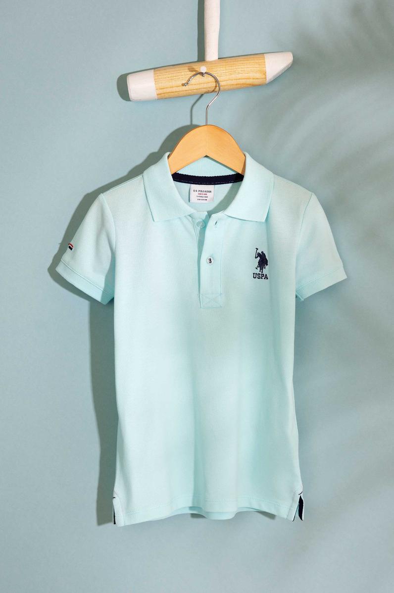 Erkek Çocuk Yeşil Polo Yaka Tişört