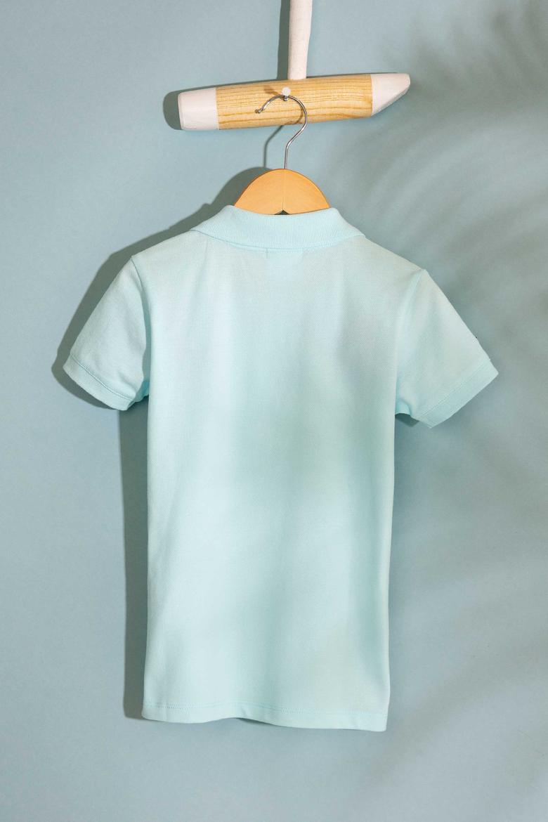 Erkek Çocuk Yeşil Polo Yaka Tişört - 50199933233