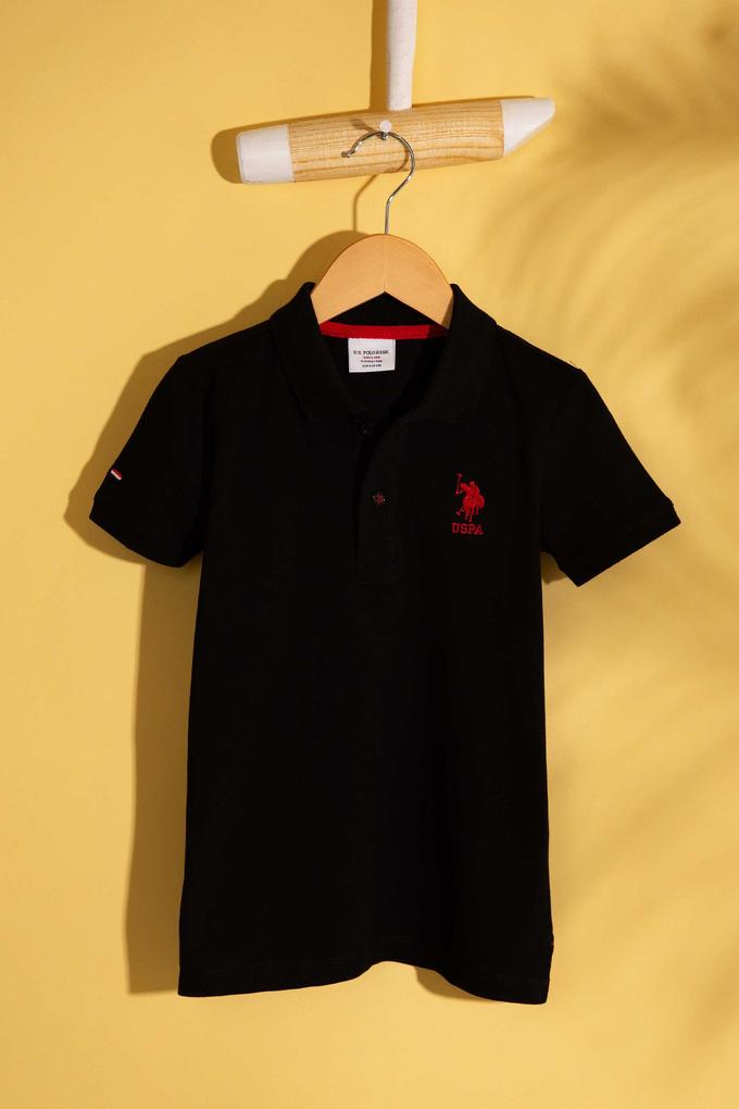 Erkek Çocuk Siyah Polo Yaka Tişört