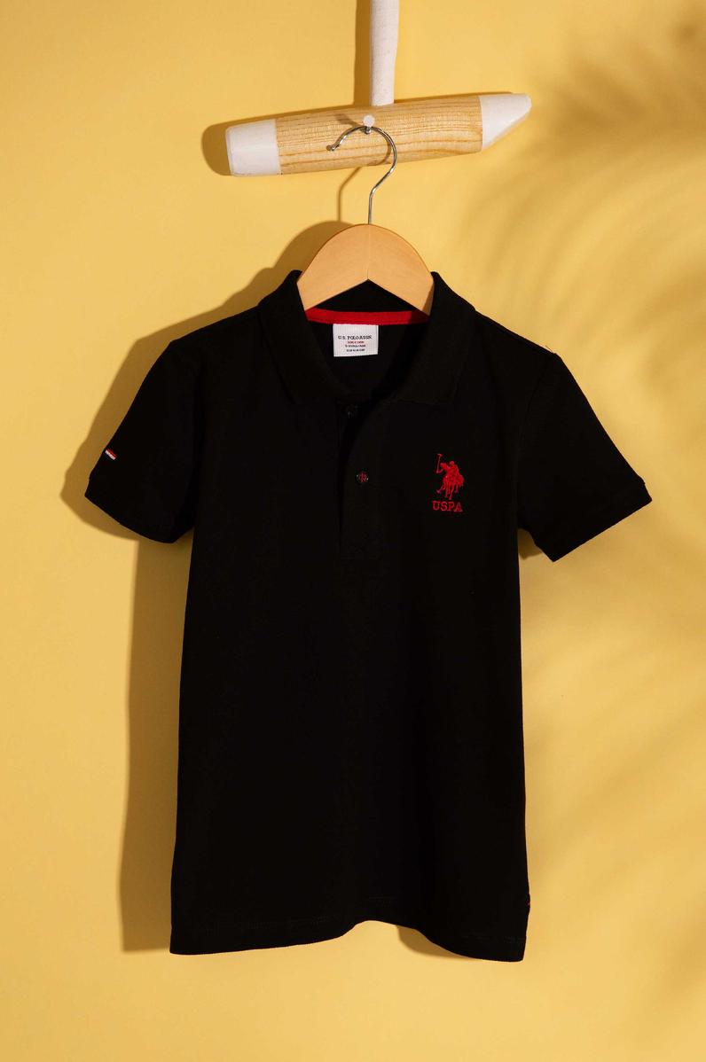 Erkek Çocuk Siyah Polo Yaka Tişört