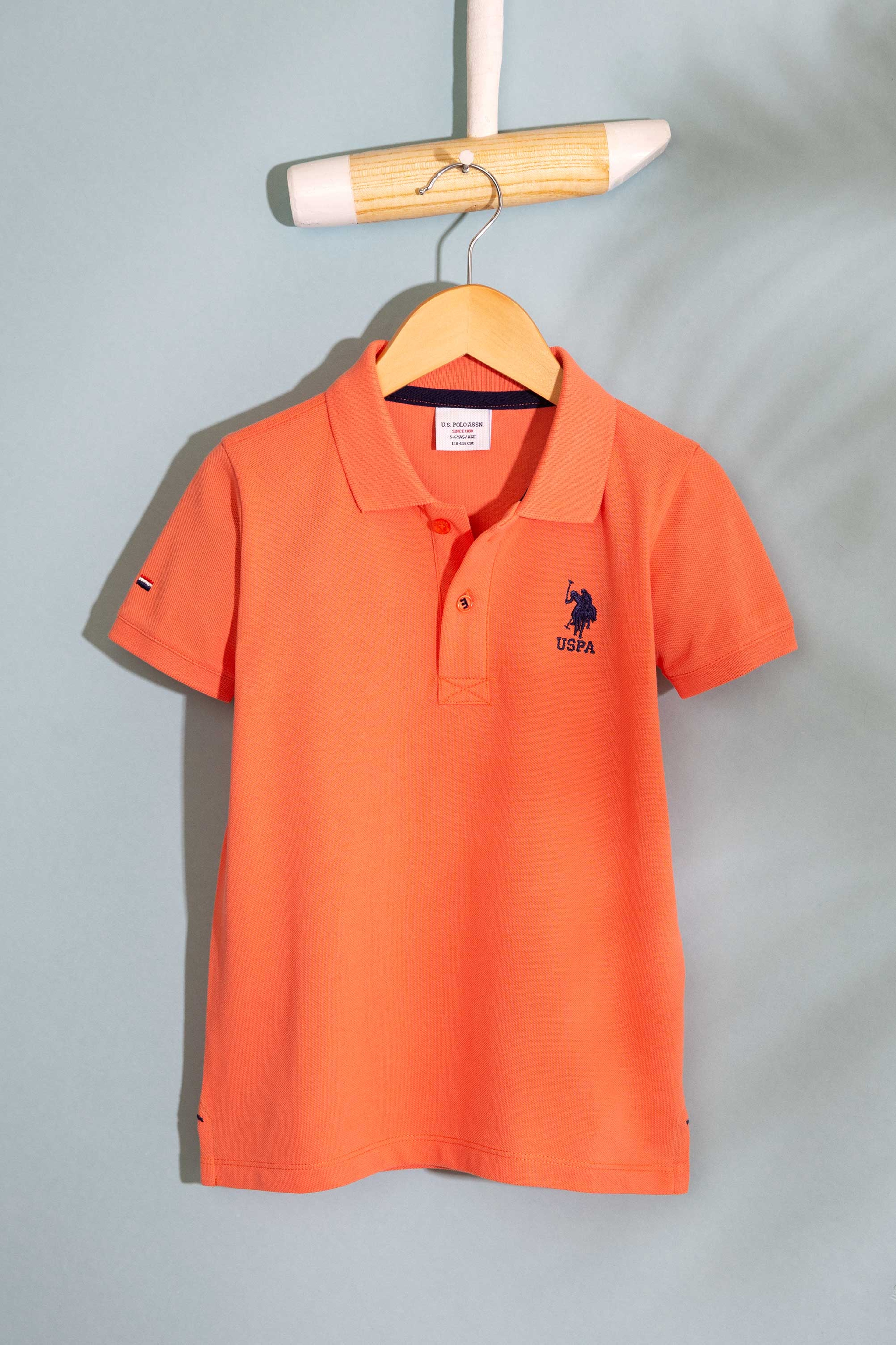 Erkek Çocuk Somon Polo Yaka Tişört - Image 1