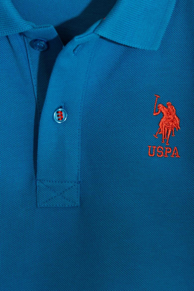 Erkek Çocuk Mavi Polo Yaka Tişört - 50199933277