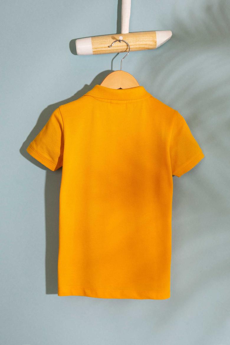 Erkek Çocuk Sarı Polo Yaka Tişört - 50199933287