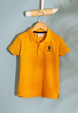 Erkek Çocuk Sarı Polo Yaka Tişört - 50199933287