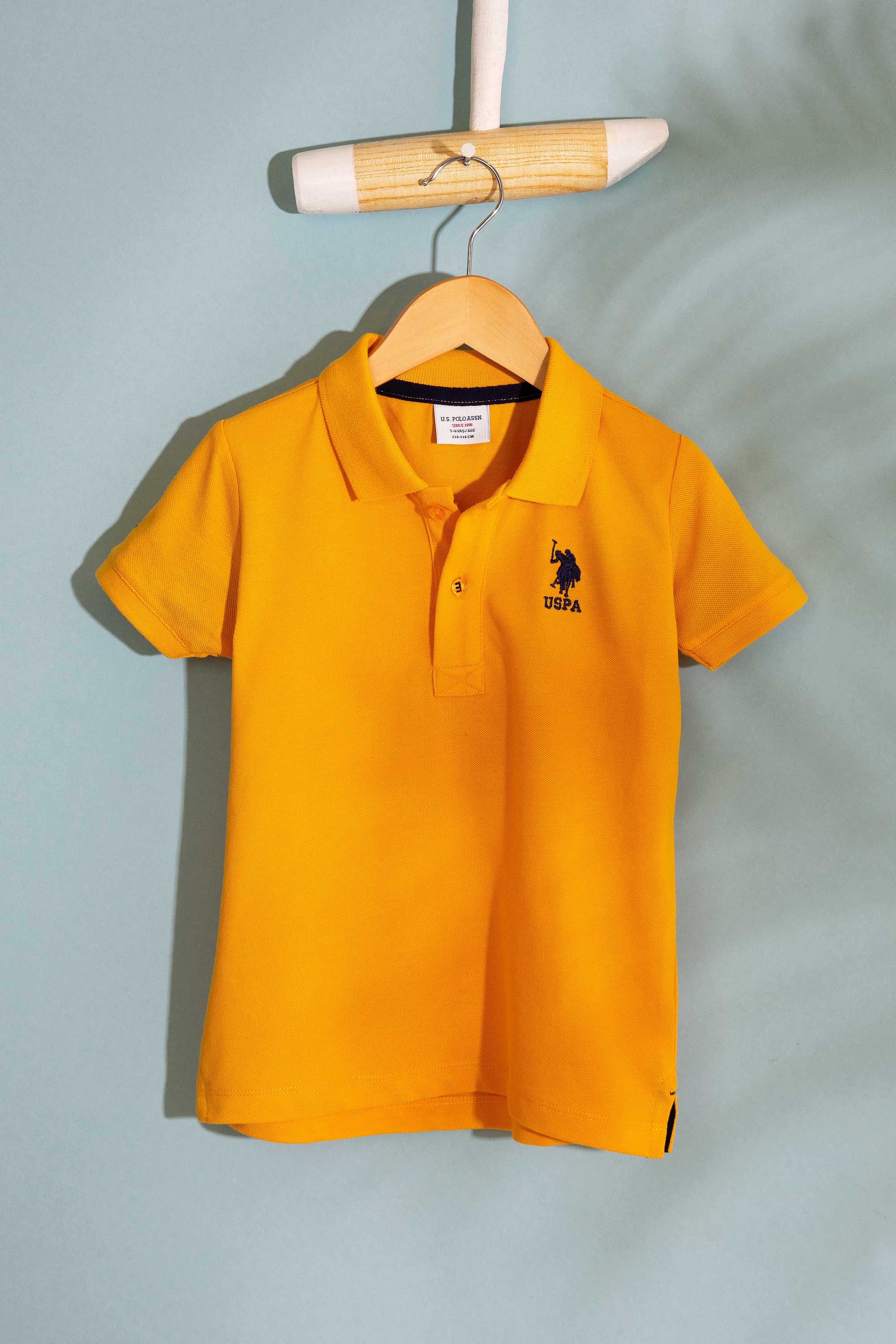 Erkek Çocuk Sarı Polo Yaka Tişört - Image 1