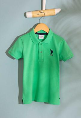 Erkek Çocuk Yeşil Polo Yaka Tişört - 50199933298