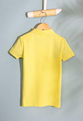 Erkek Çocuk Limon Sarısı Polo Yaka Tişört - 50199933314