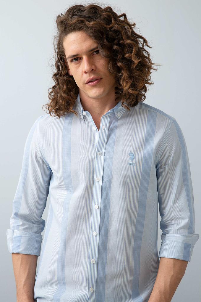 Erkek Mavi Gömlek