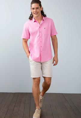 Erkek Pembe Gömlek Kısakol - 50200424030