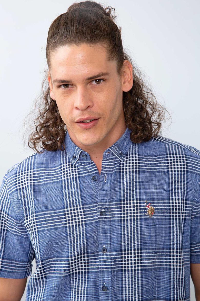 Erkek Lacivert Gömlek Kısakol - 50200428025