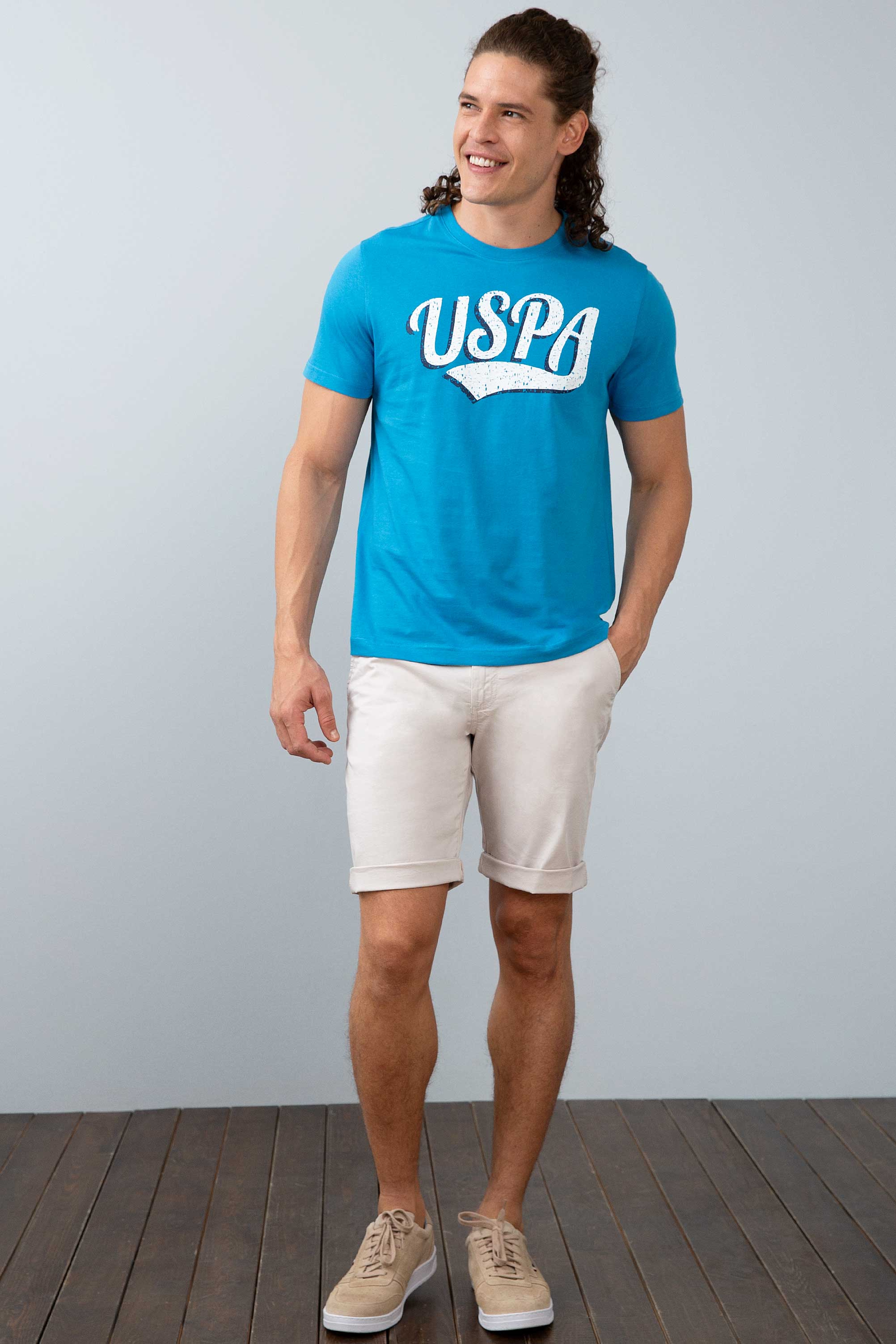 Erkek İndigo T-Shirt - Image 3