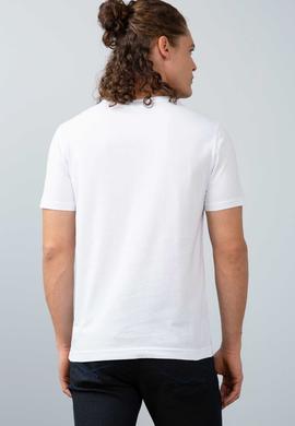 Erkek Beyaz Bisiklet Yaka T-Shirt - 50200721020