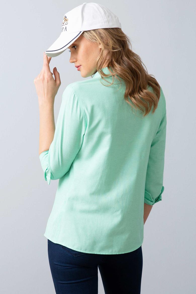 Kadın Yeşil Gömlek Uzunkol Basic - 50201568034