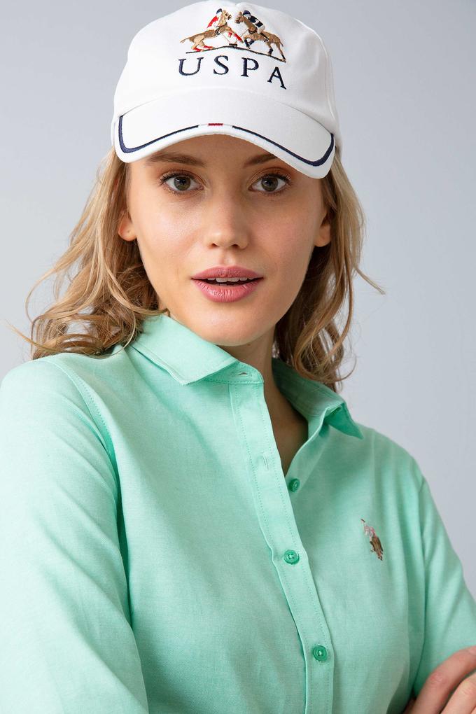 Kadın Yeşil Gömlek Uzunkol Basic