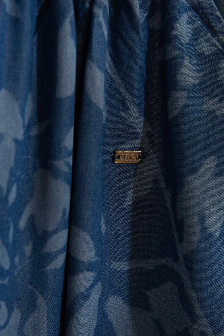 Kız Çocuk Mavi Elbise - 50201644006