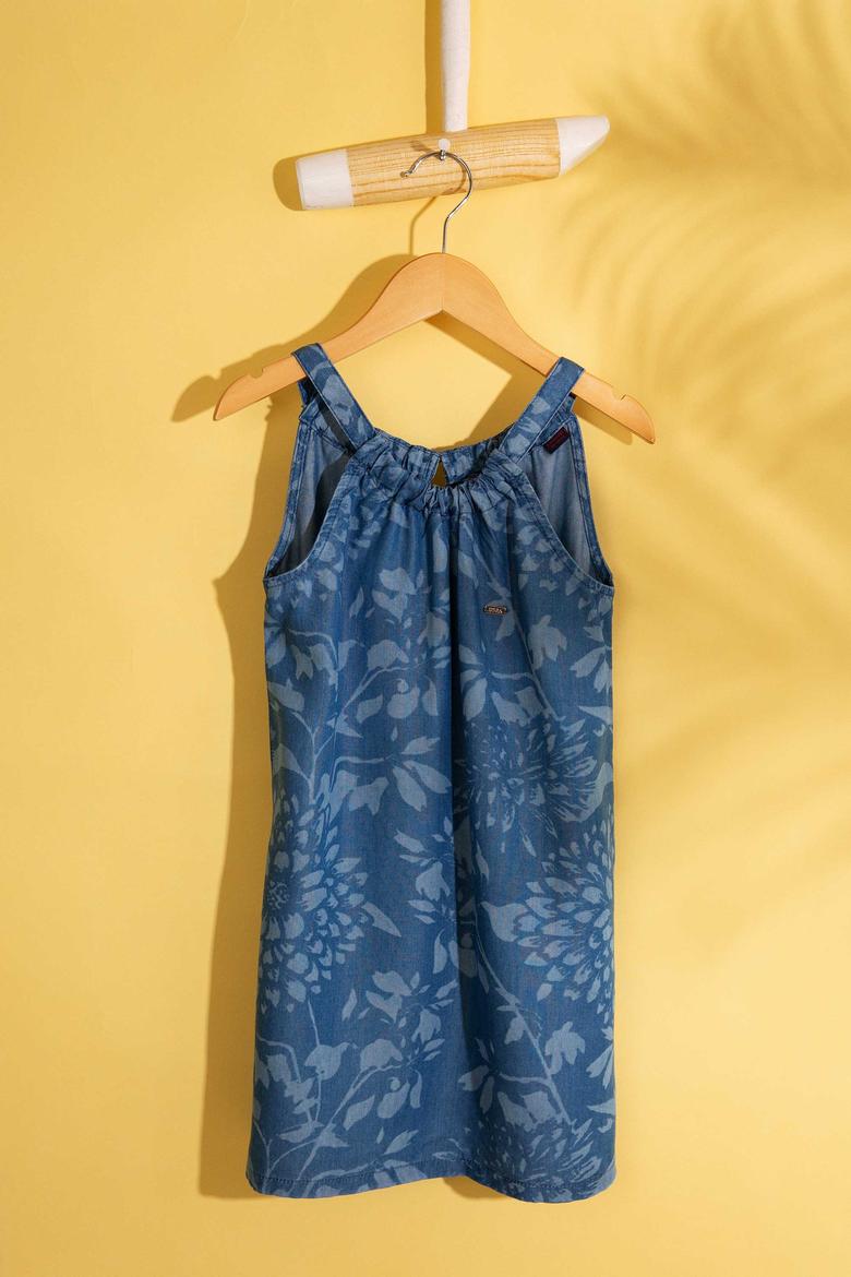 Kız Çocuk Mavi Elbise