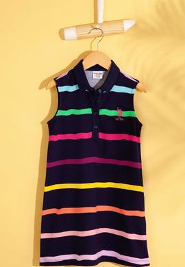 Kız Çocuk Lacivert Örme Elbise - 50201969006