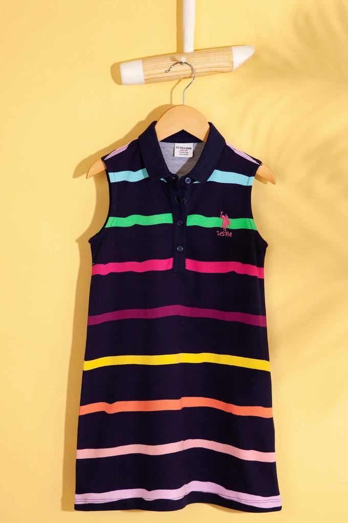 Kız Çocuk Lacivert Örme Elbise