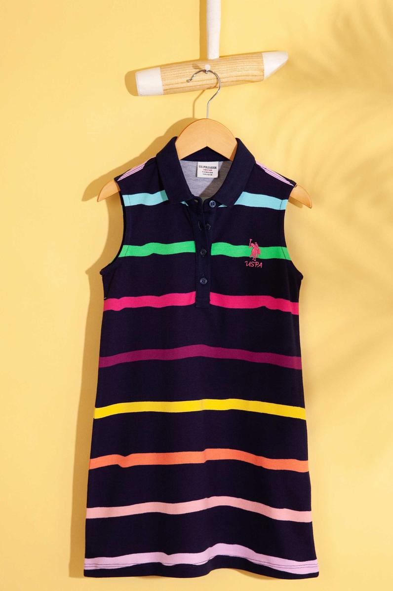 Kız Çocuk Lacivert Örme Elbise