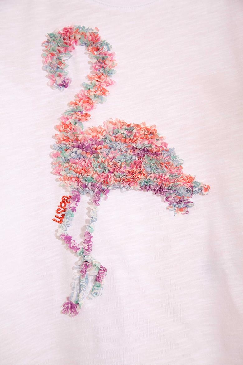 Kız Çocuk Beyaz Tişört - 50202005001