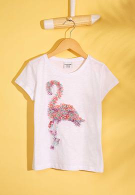 Kız Çocuk Beyaz Tişört - 50202005001