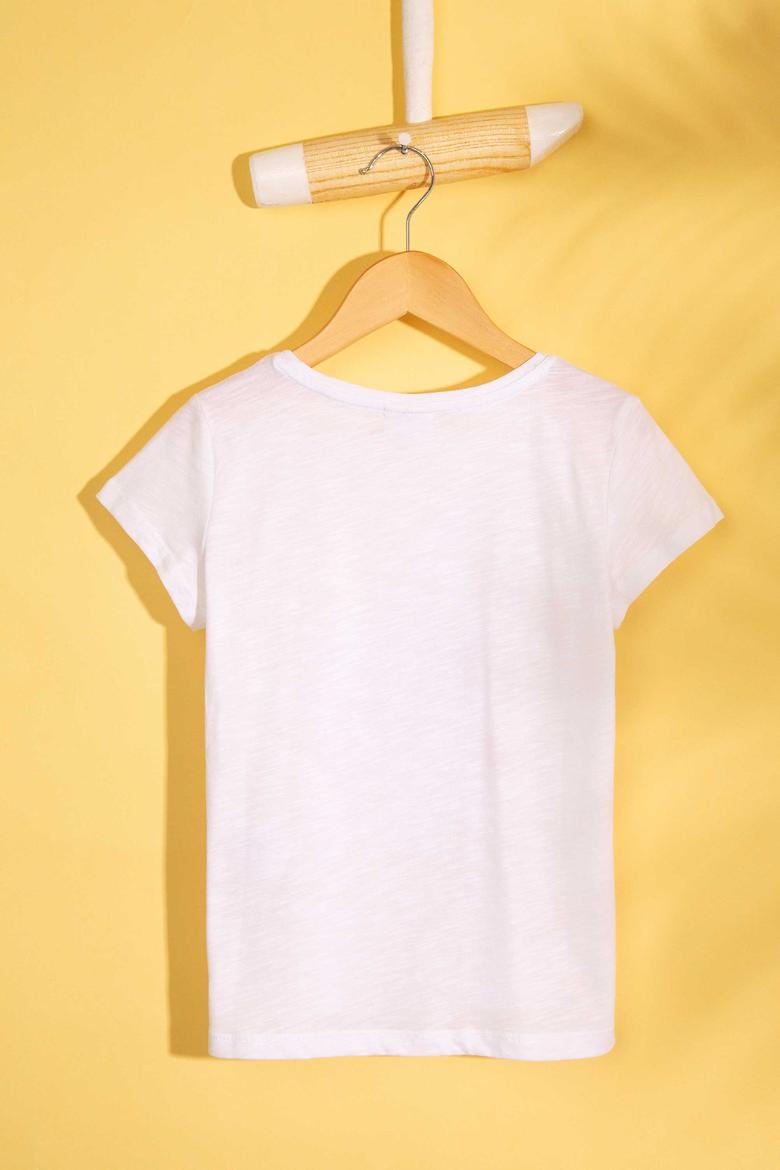 Kız Çocuk Beyaz Tişört - 50202005001