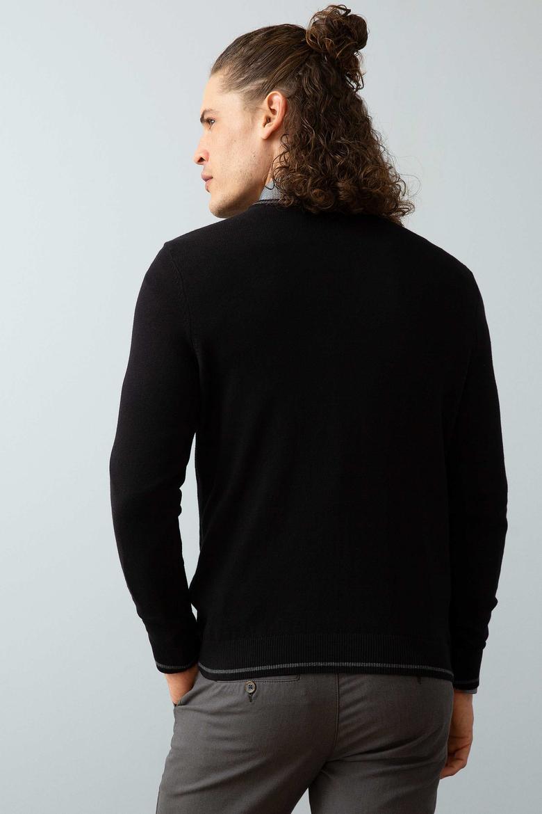 Erkek Siyah Triko Kazak - 50202511062