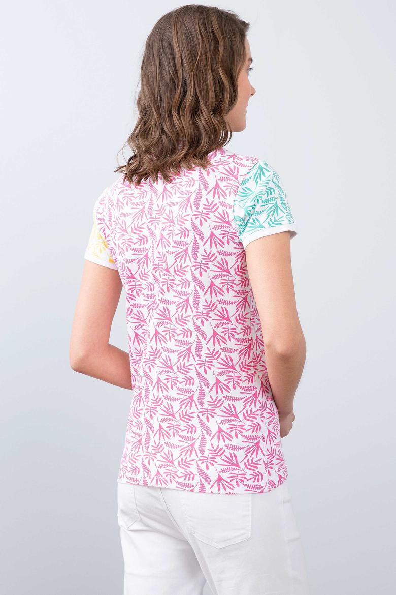 Kadın Pembe Polo Yaka T-Shirt - 50202544001