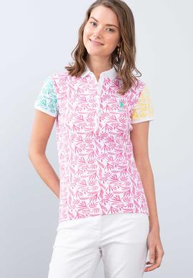 Kadın Pembe Polo Yaka T-Shirt - 50202544001