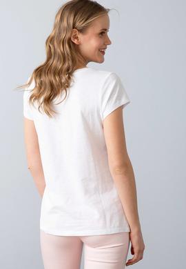 Kadın Mavi Bisiklet Yaka T-Shirt - 50202601016