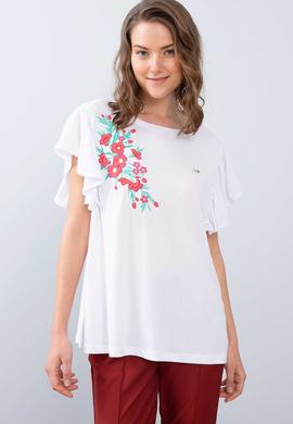 Kadın Beyaz Tişört - 50202620008