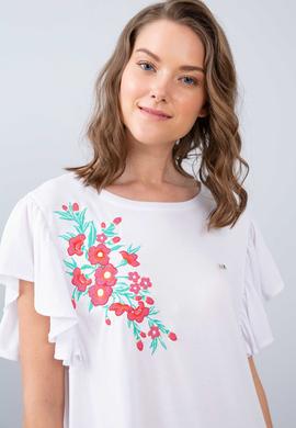 Kadın Beyaz Tişört - 50202620008