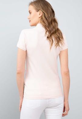 Kadın Pembe Polo Yaka T-Shirt - 50202624008