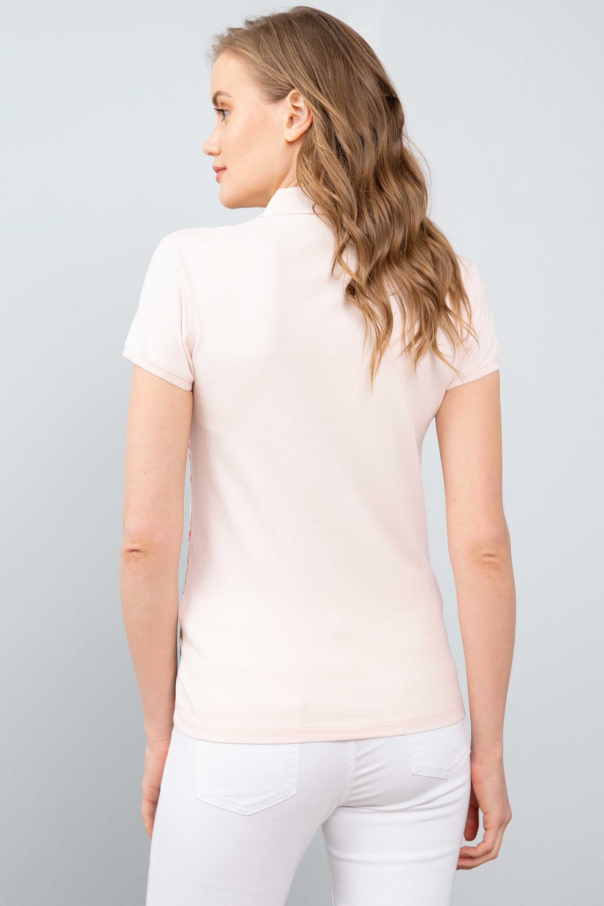 Kadın Pembe Polo Yaka T-Shirt