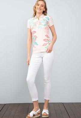 Kadın Pembe Polo Yaka T-Shirt - 50202624008