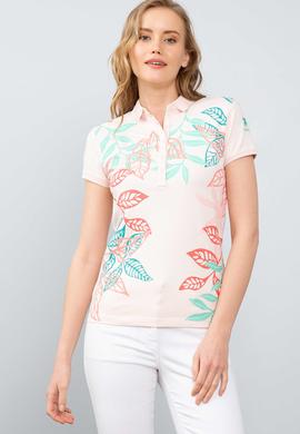 Kadın Pembe Polo Yaka T-Shirt - 50202624008