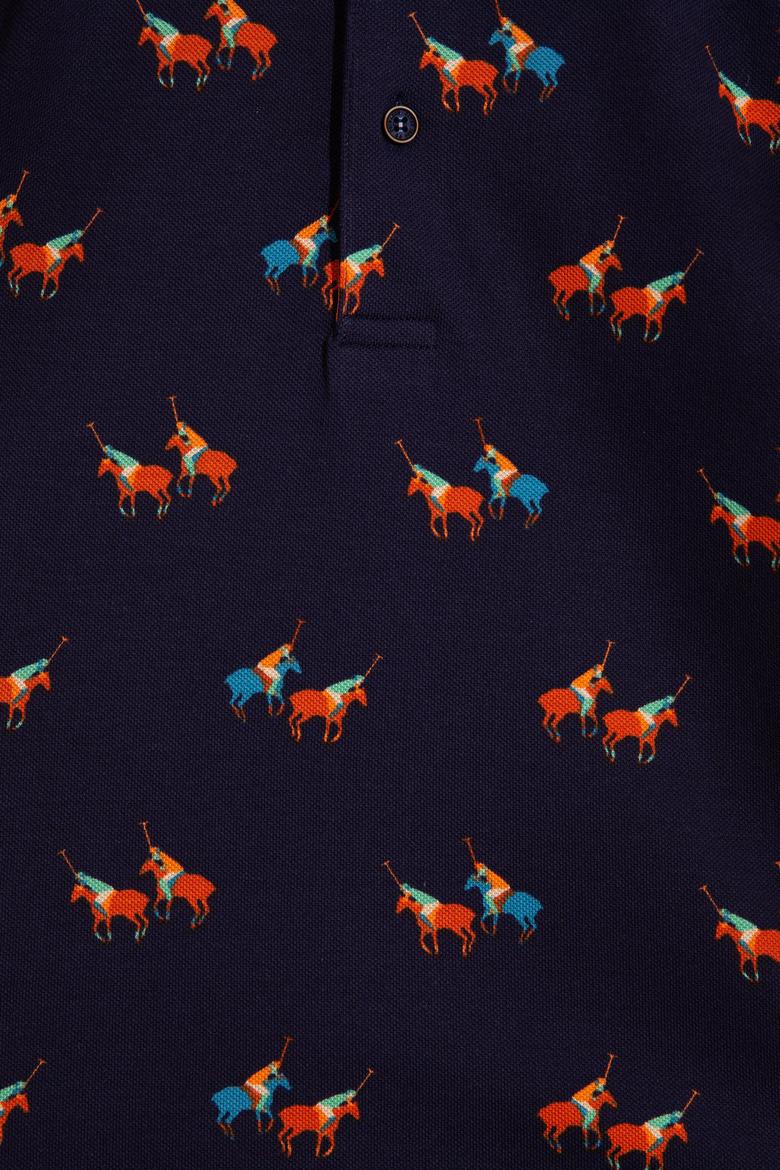 Çocuk Lacivert Bisiklet Yaka Tişört - 50202656012