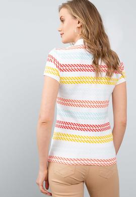 Kadın Beyaz Polo Yaka T-Shirt - 50202775006