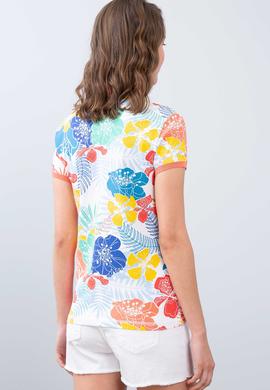 Kadın Beyaz Polo Yaka T-Shirt - 50202786006