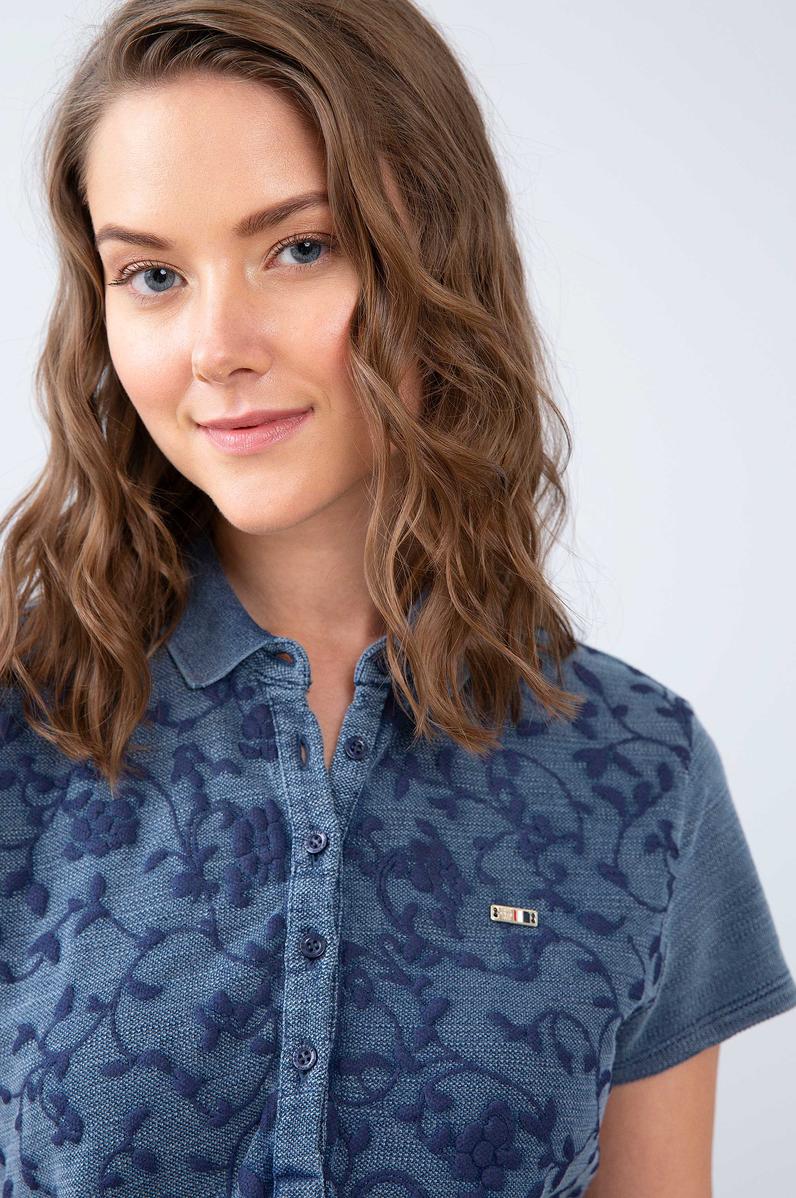 Kadın Lacivert Polo Yaka T-Shirt