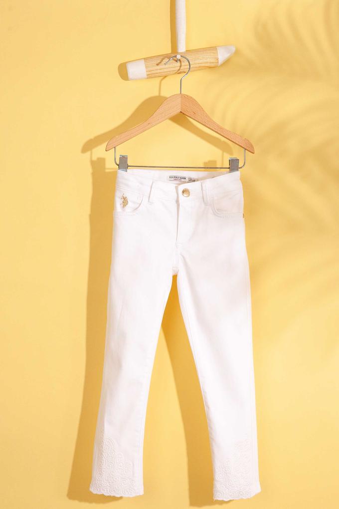 Kız Çocuk Beyaz Pantolon