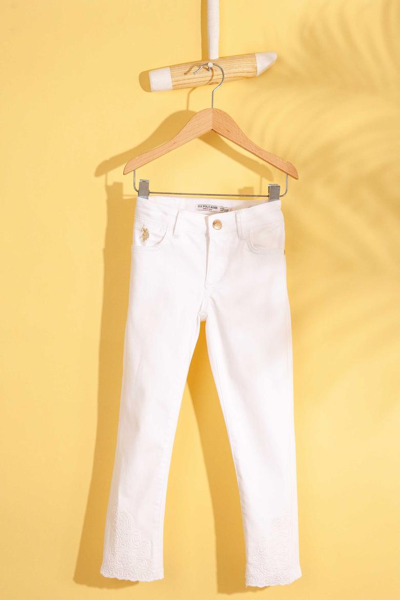 Kız Çocuk Beyaz Pantolon - 50203093003