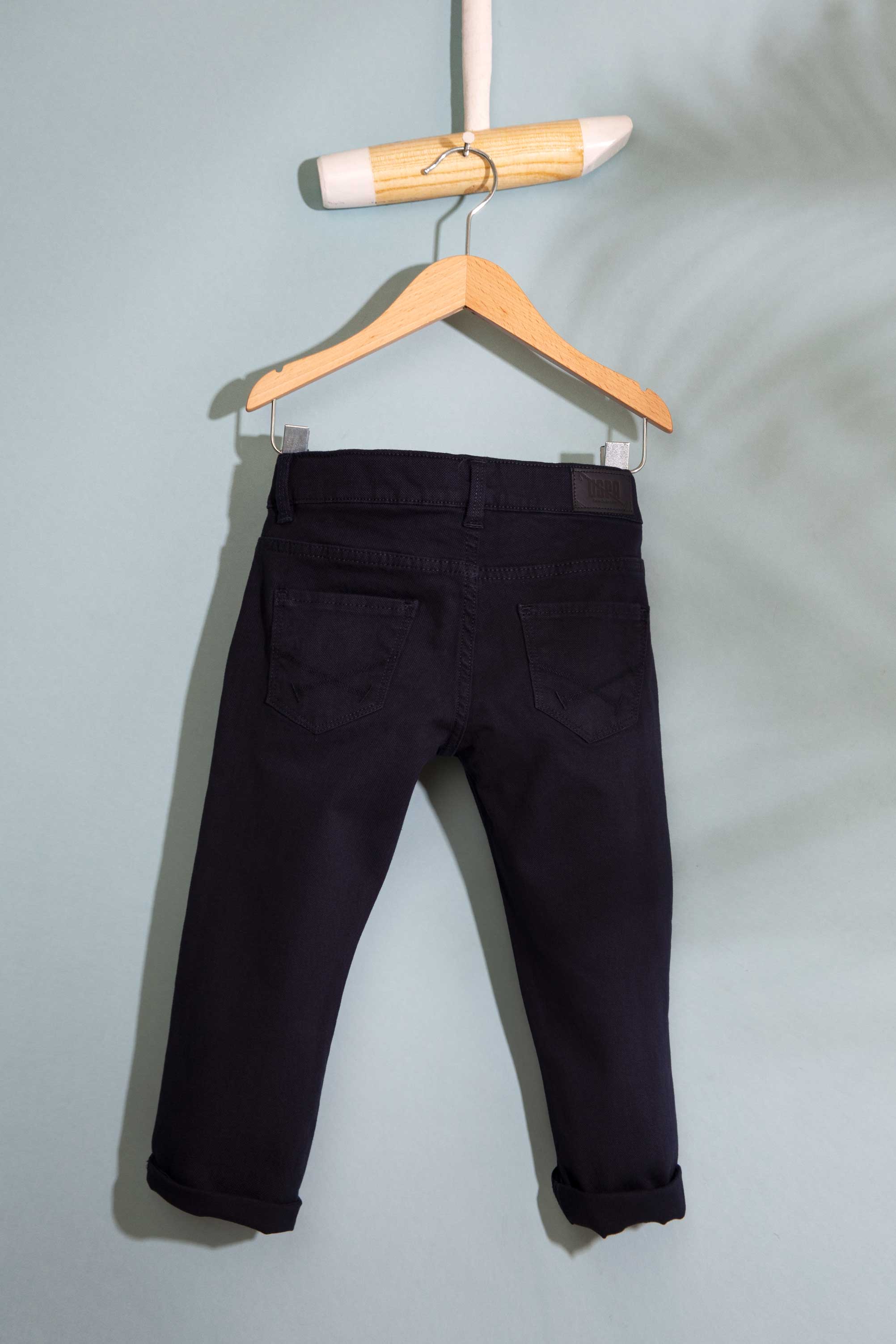 Erkek Çocuk Lacivert Kanvas Pantolon - Image 2