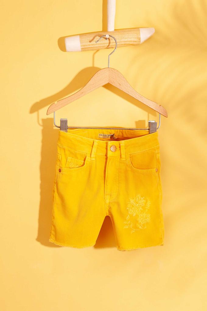 Kız Çocuk Sarı Şort